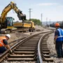 Construcción de espuela ferroviaria