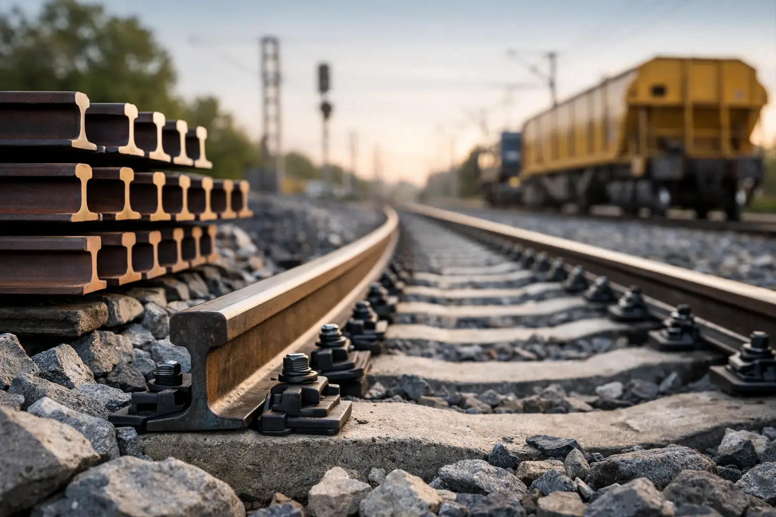 Material de vía ferroviaria: qué exige