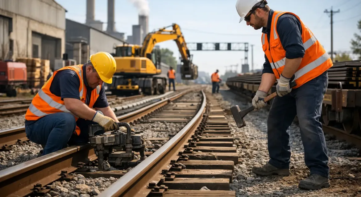 Cómo rehabilitar vías férreas industriales