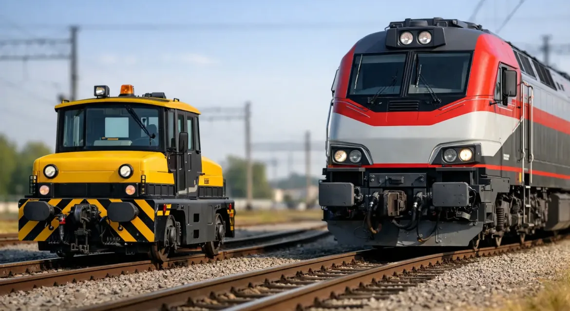 Remolcador ferroviario vs locomotora