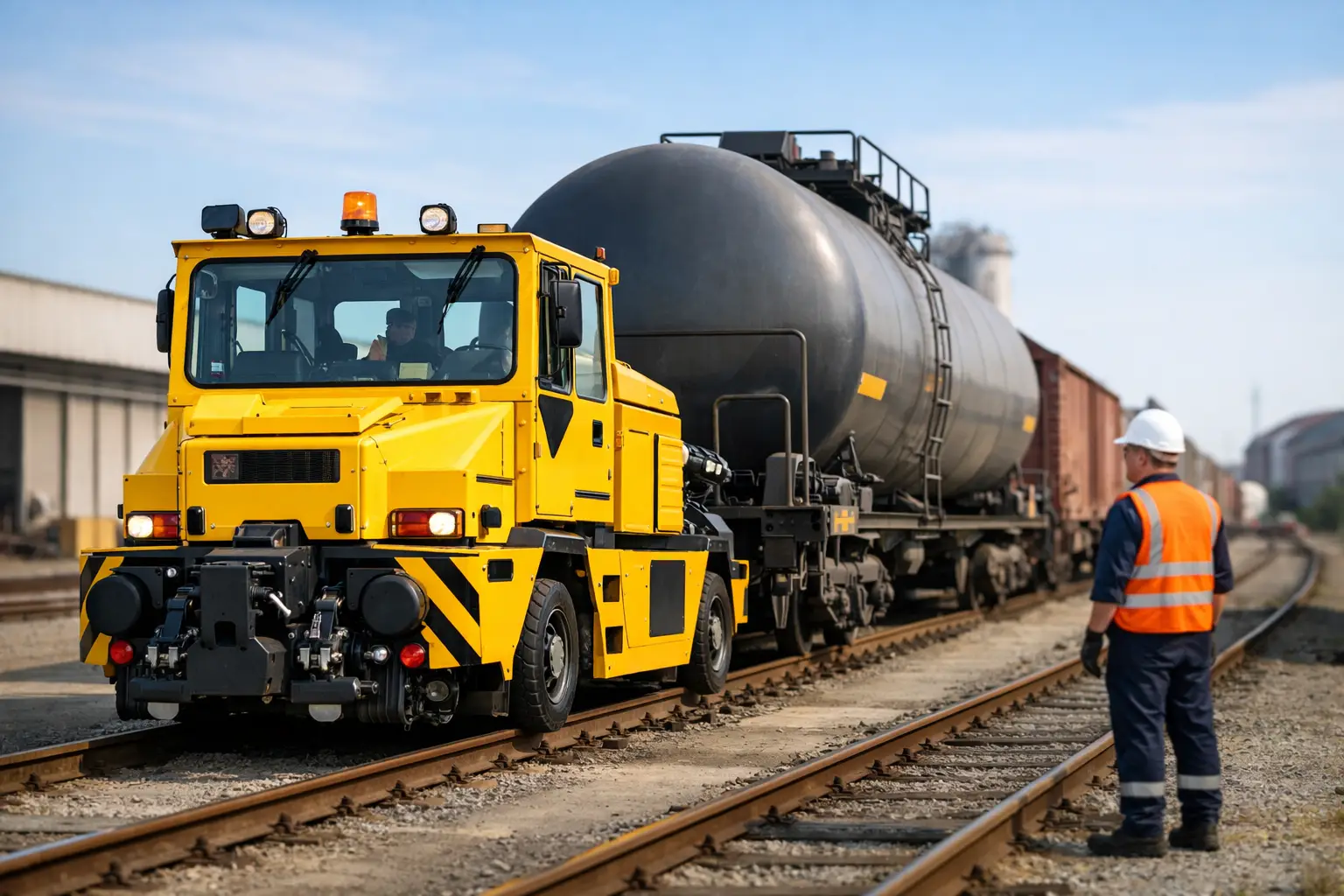 Cuándo rentar remolcador ferroviario industrial