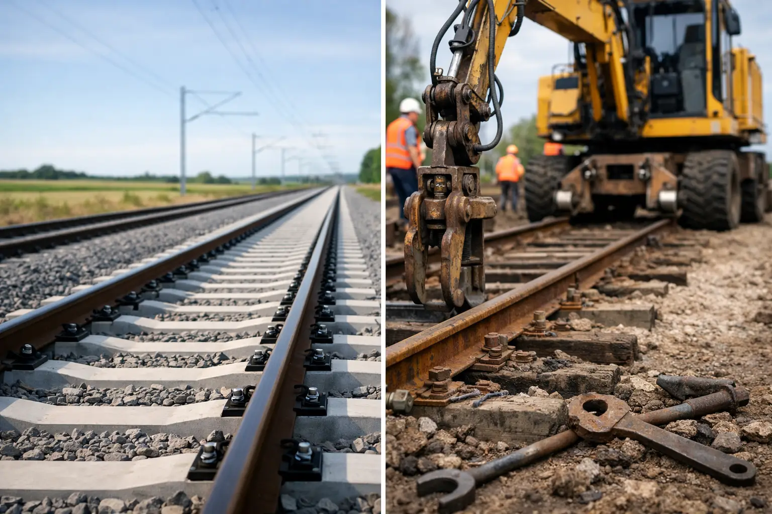Vía nueva vs rehabilitación ferroviaria