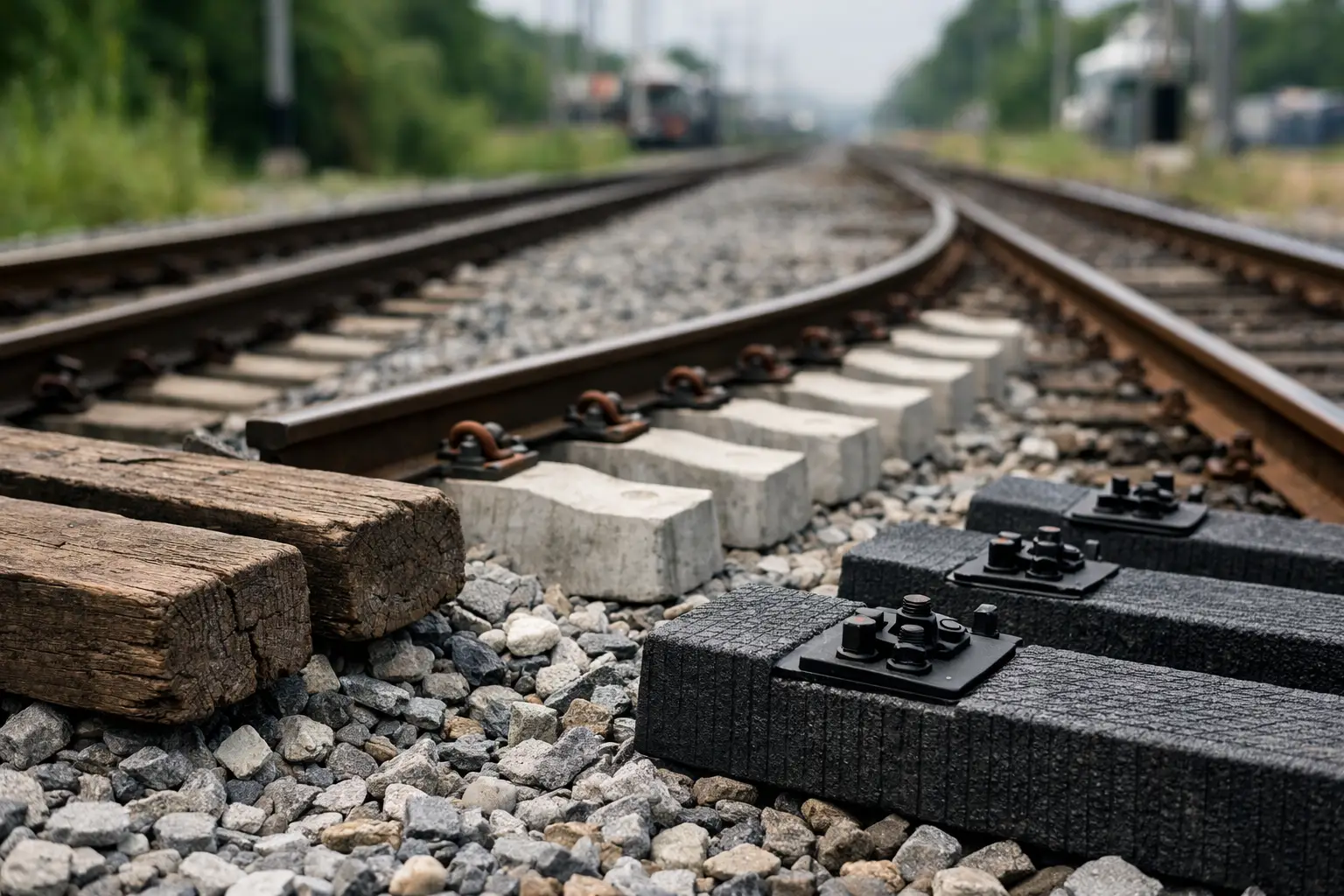 Cómo elegir durmientes para vía ferroviaria