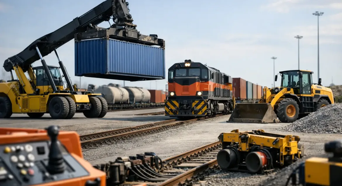 Qué equipo requiere una terminal ferroviaria